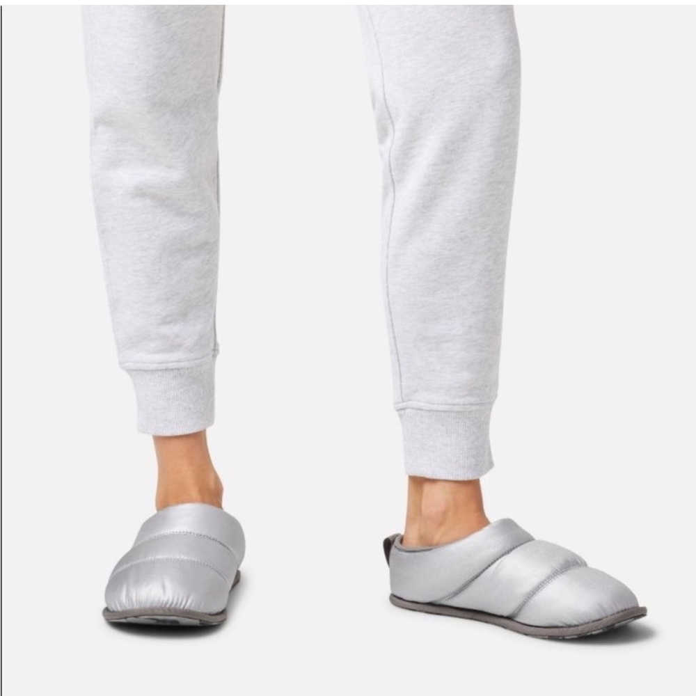SOREL Silver Grey Hadley Puffer Slip On Slipper Size 10
